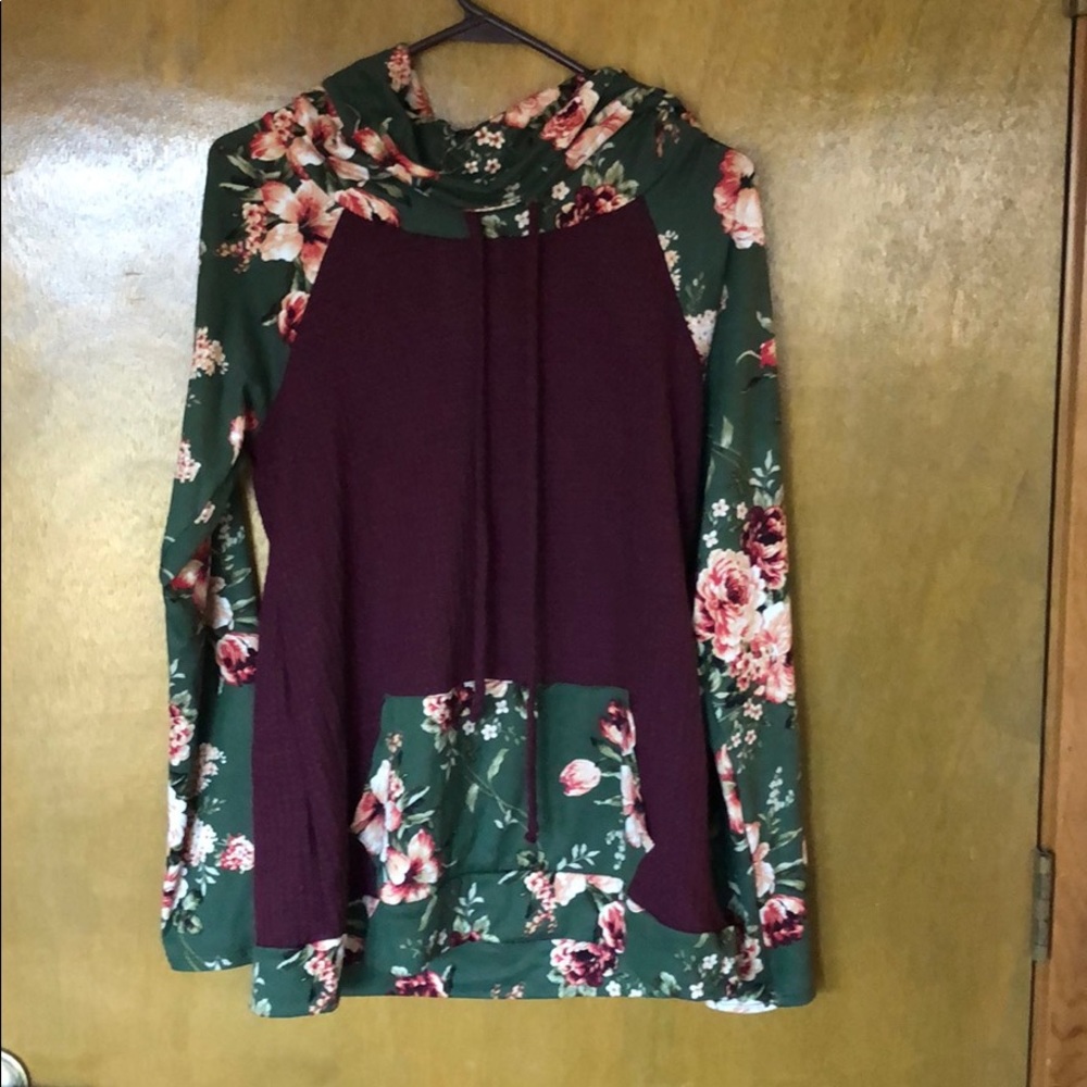 Cowl neck long sleeve